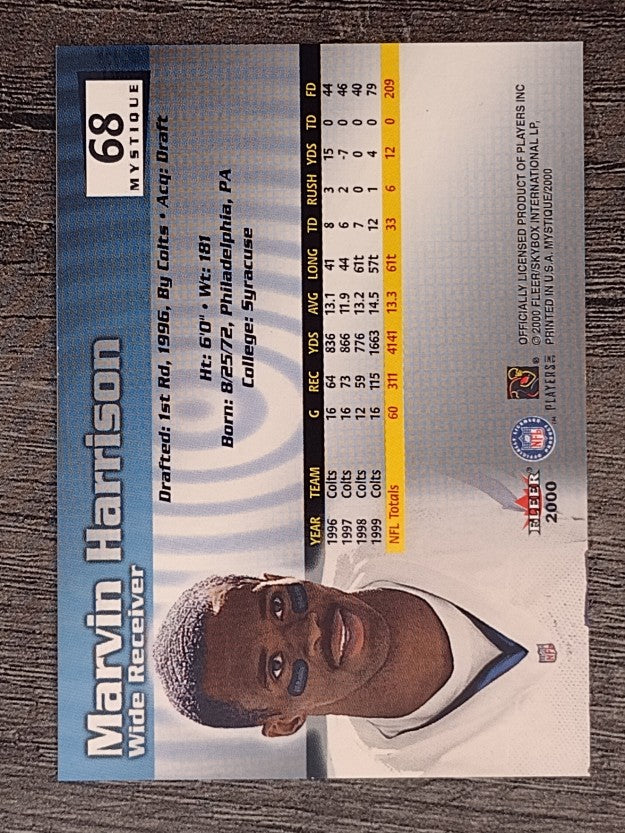 2000 Fleer Mystique #68 Marvin Harrison