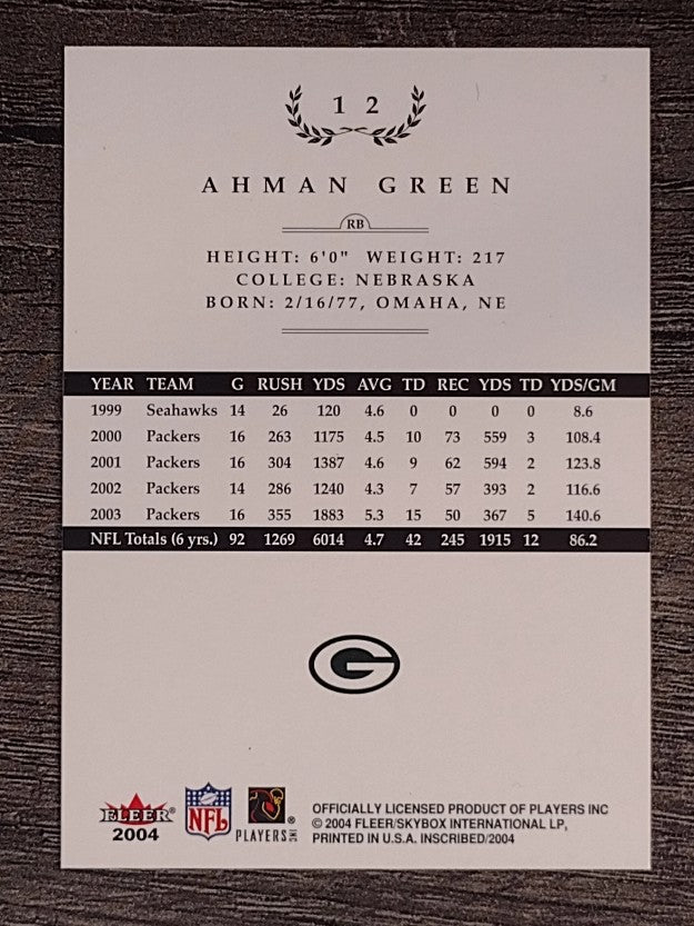 2004 Fleer Inscribed #12 Ahman Green