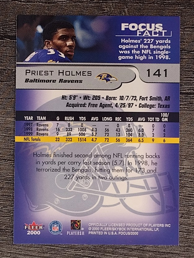 2000 Fleer Focus #141 Priest Holmes