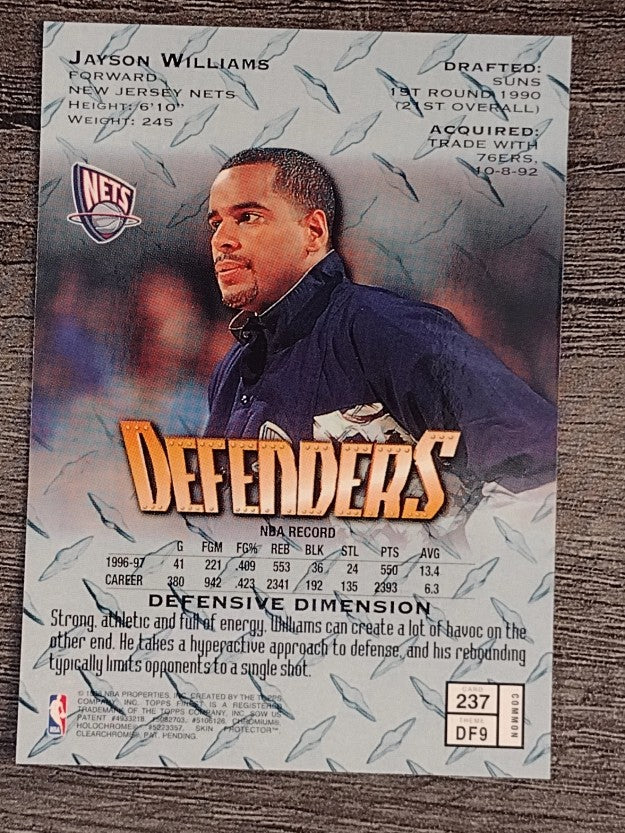 1997-98 Finest #237 Jayson Williams B