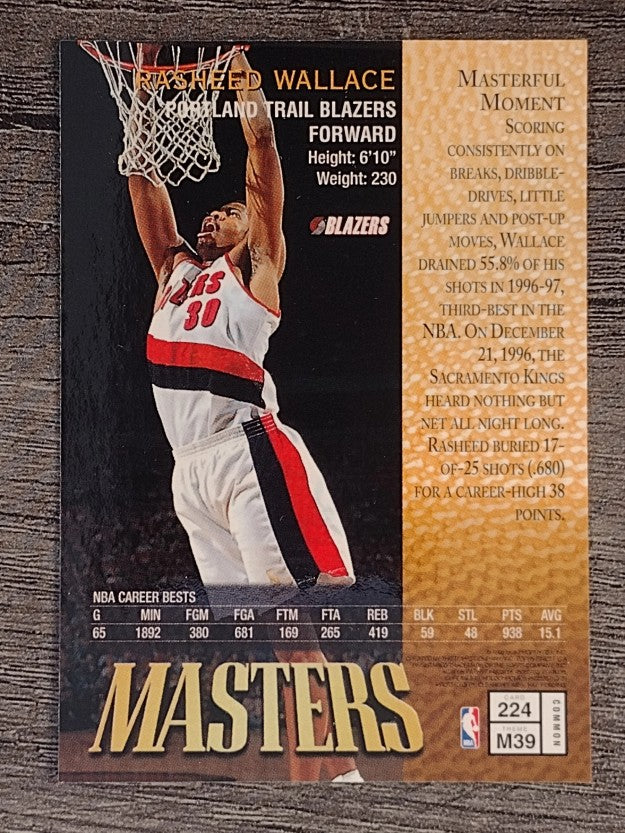 1997-98 Finest #224 Rasheed Wallace B