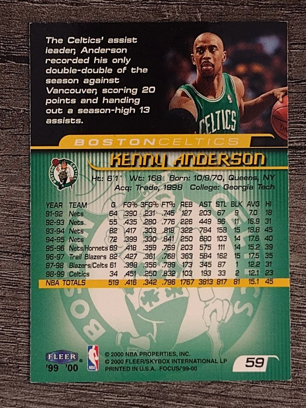 1999-00 Fleer Focus #59 Kenny Anderson