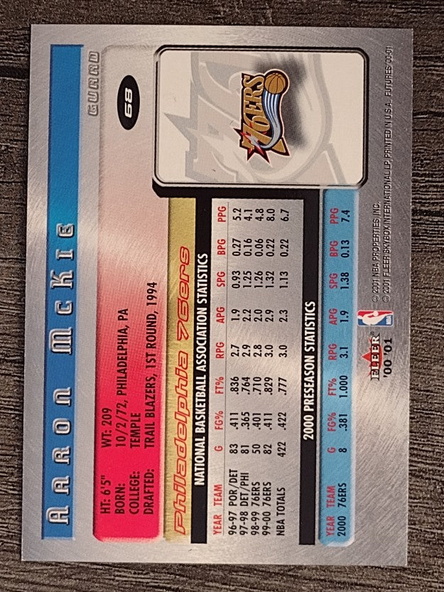 2000-01 Fleer Futures #68 Aaron McKie