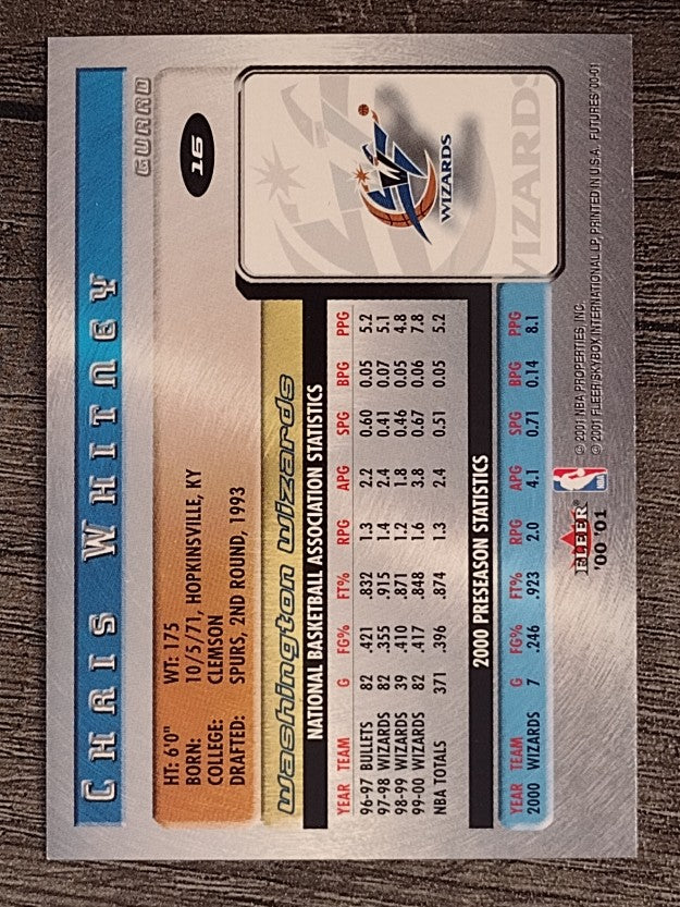2000-01 Fleer Futures #16 Chris Whitney