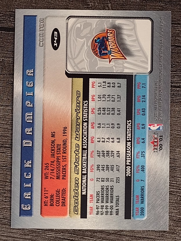 2000-01 Fleer Futures #143 Erick Dampier