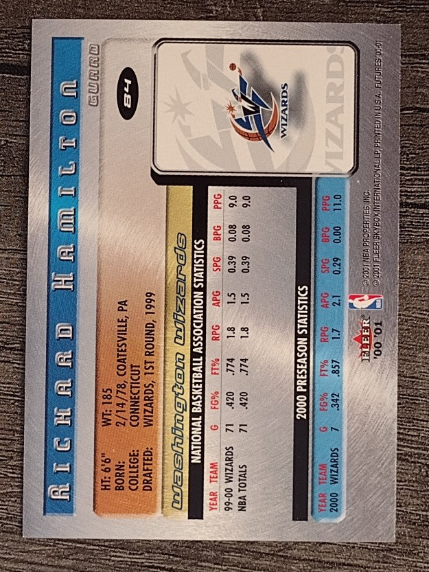2000-01 Fleer Futures #84 Richard Hamilton