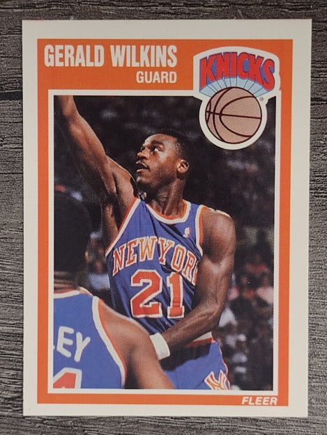 1989-90 Fleer #107B Gerald Wilkins/U. of Tenn.
