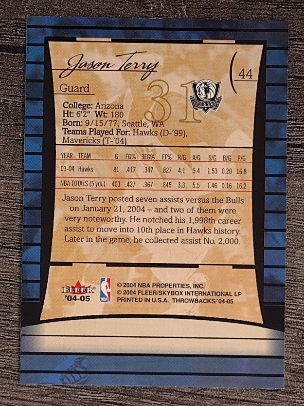 2004-05 Fleer Throwbacks #44 Jason Terry