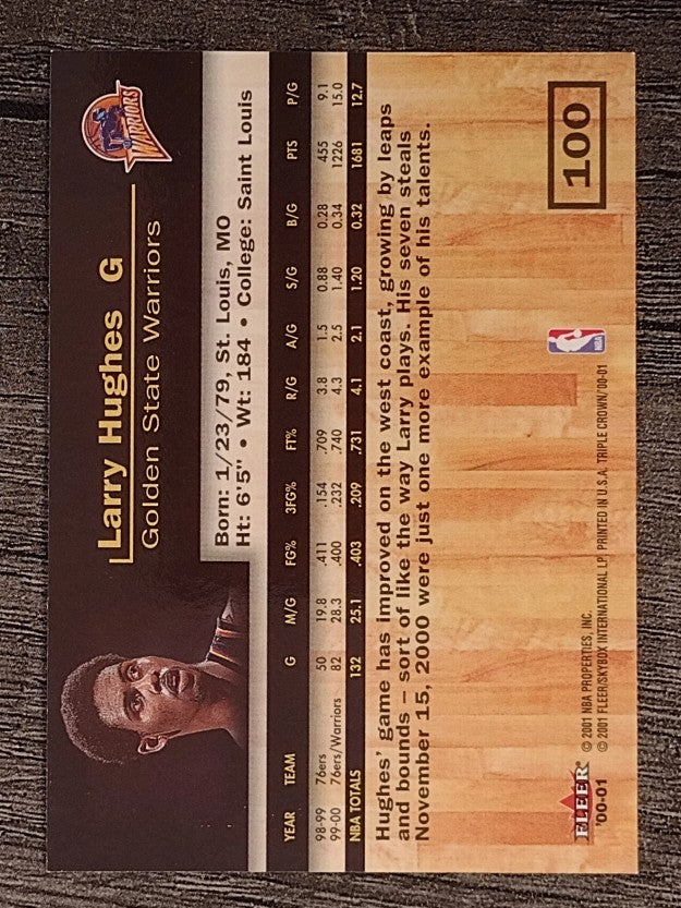 2000-01 Fleer Triple Crown #100 Larry Hughes