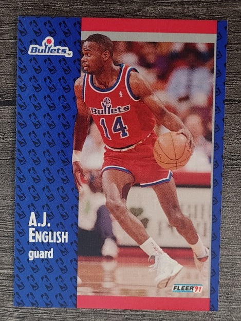 1991-92 Fleer #206 A.J. English