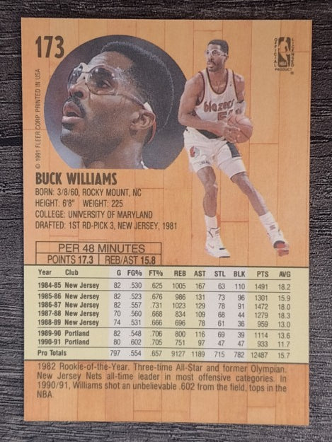 1991-92 Fleer #173 Buck Williams
