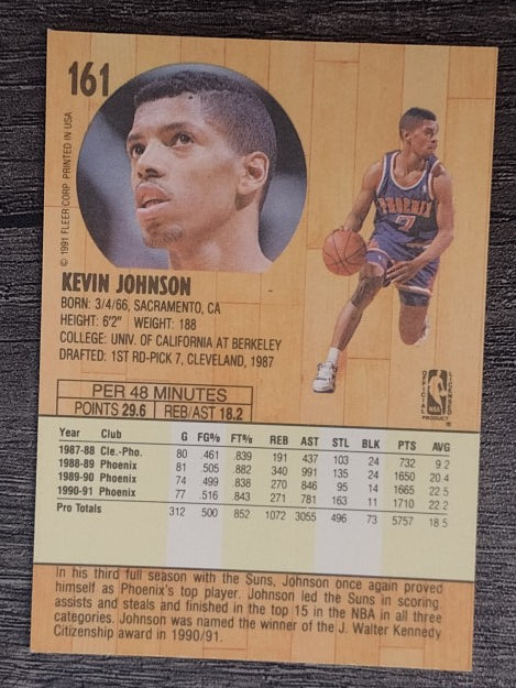 1991-92 Fleer #161 Kevin Johnson