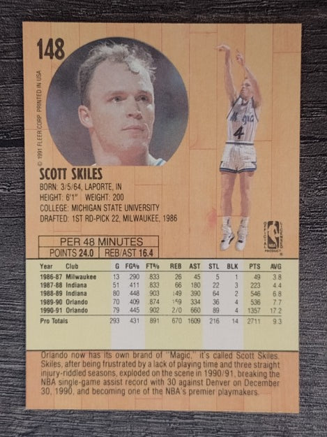 1991-92 Fleer #148 Scott Skiles