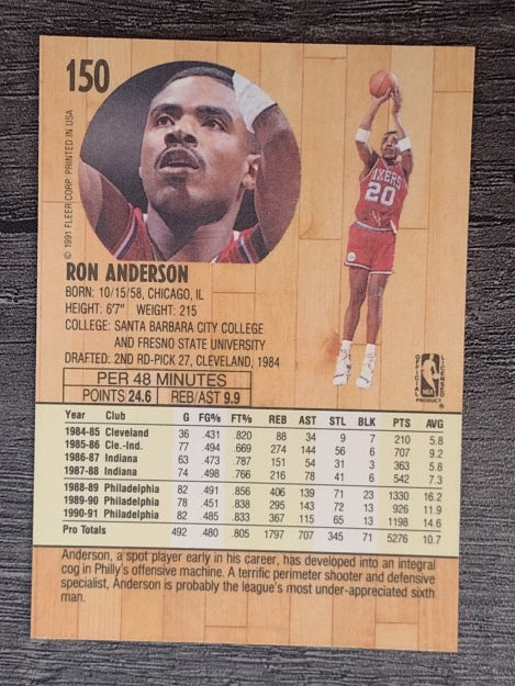 1991-92 Fleer #150 Ron Anderson