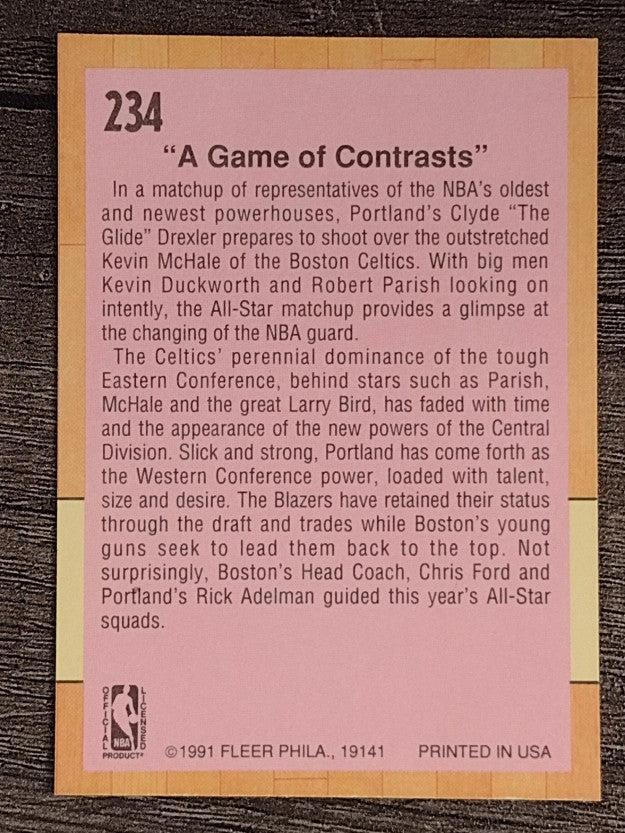 1991-92 Fleer #234 Clyde Drexler ASG/Kevin McHale ASG