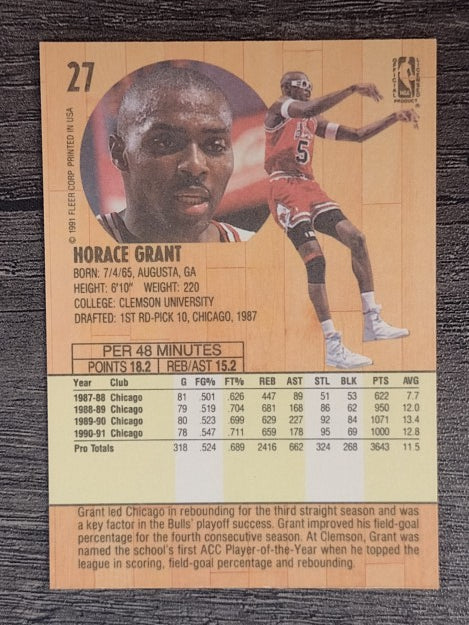 1991-92 Fleer #27 Horace Grant