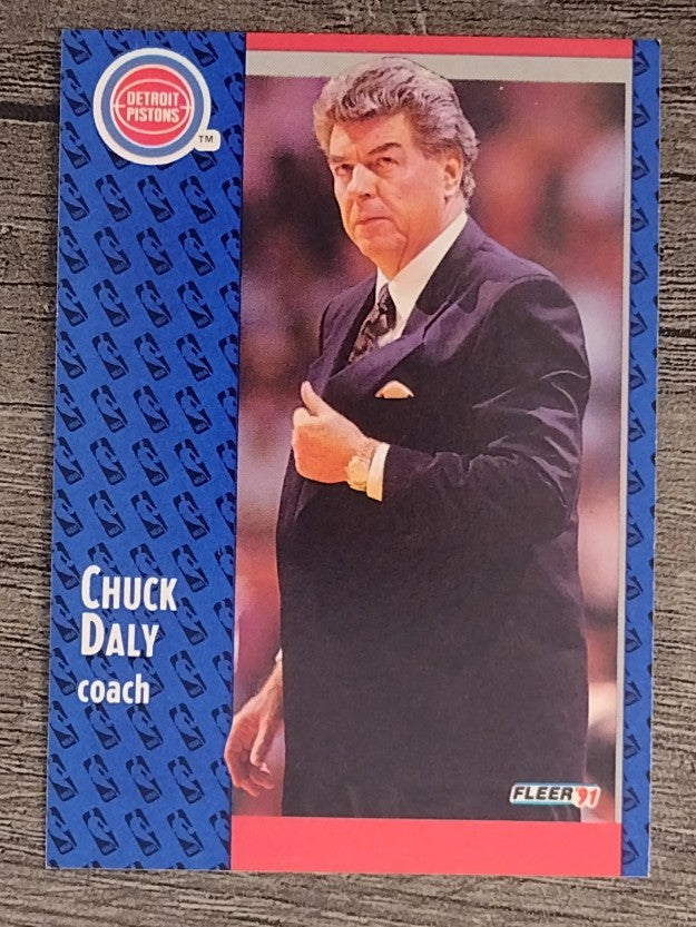1991-92 Fleer #58 Chuck Daly CO