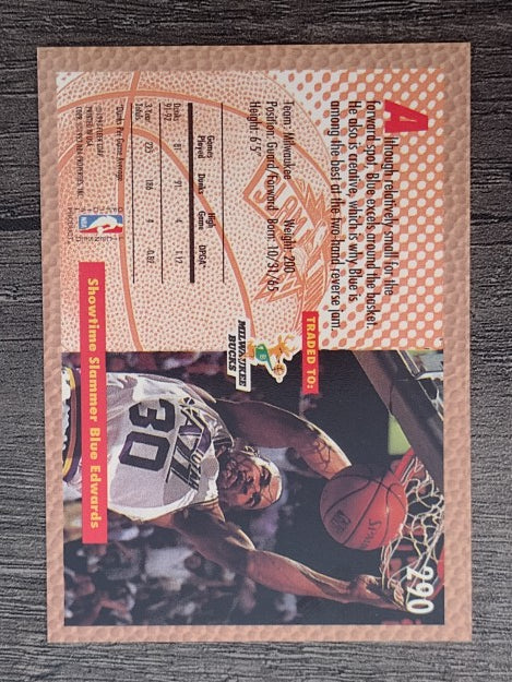 1992-93 Fleer #290 Blue Edwards SD