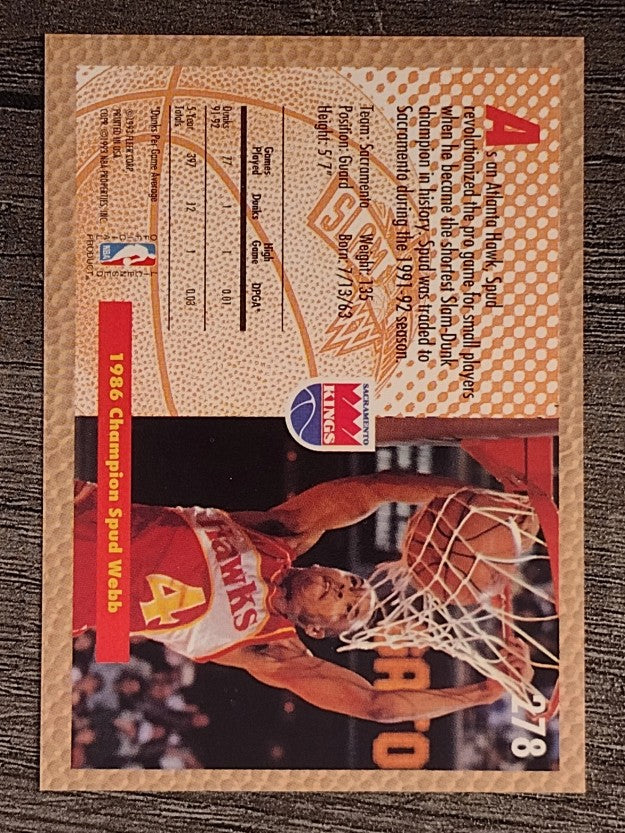 1992-93 Fleer #278 Spud Webb SD