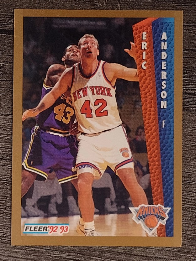 1992-93 Fleer #392 Eric Anderson RC