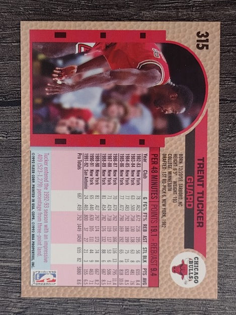 1992-93 Fleer #315 Trent Tucker