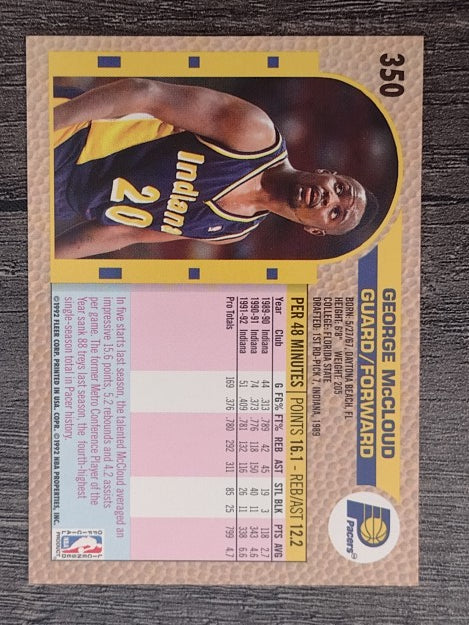 1992-93 Fleer #350 George McCloud