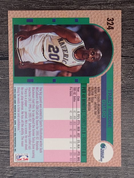 1992-93 Fleer #324 Tracy Moore RC