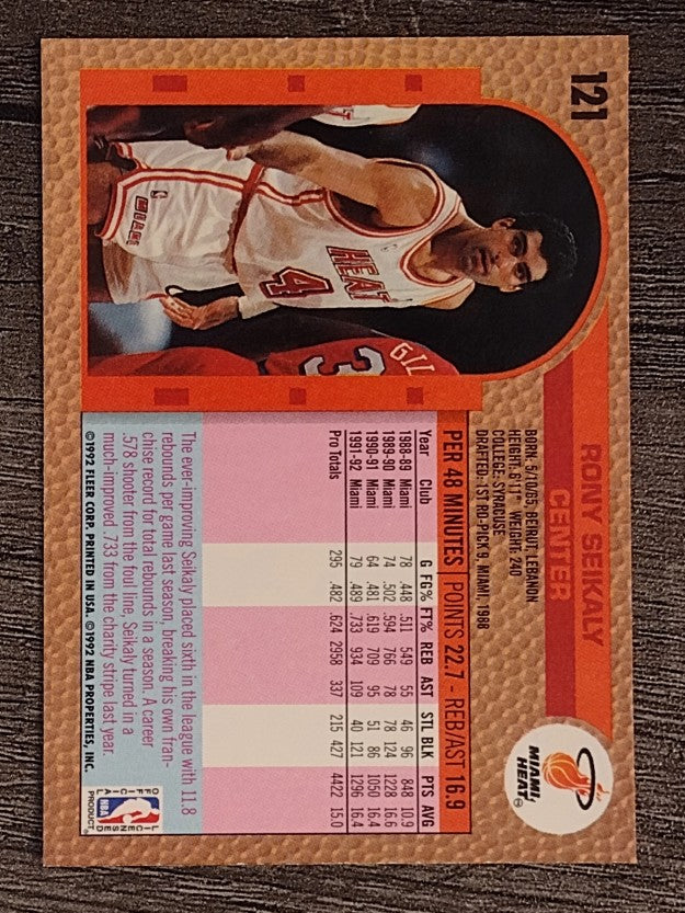 1992-93 Fleer #121 Rony Seikaly