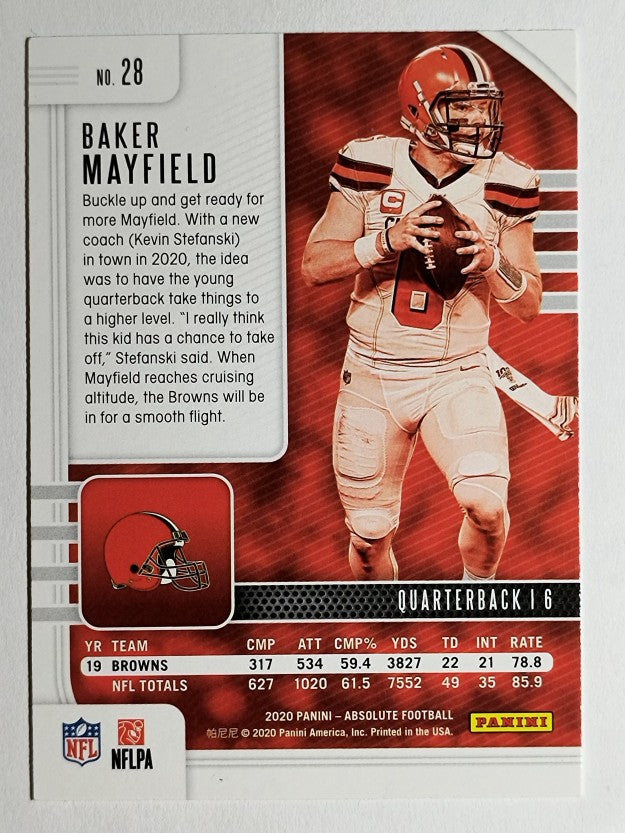 2020 Absolute Retail #28 Baker Mayfield