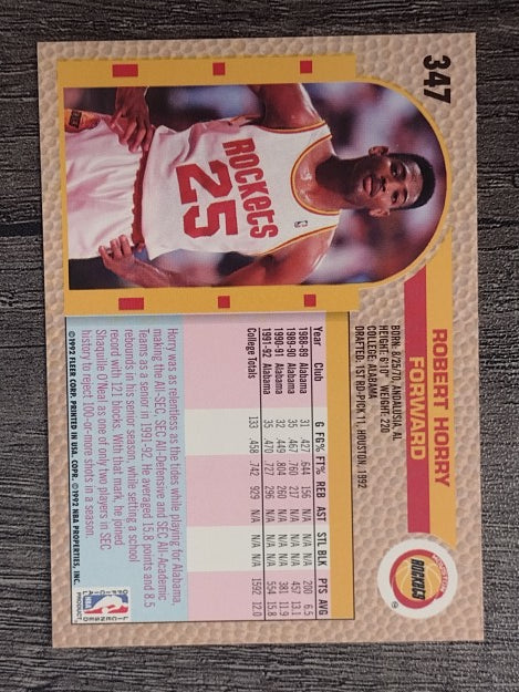 1992-93 Fleer #347 Robert Horry RC
