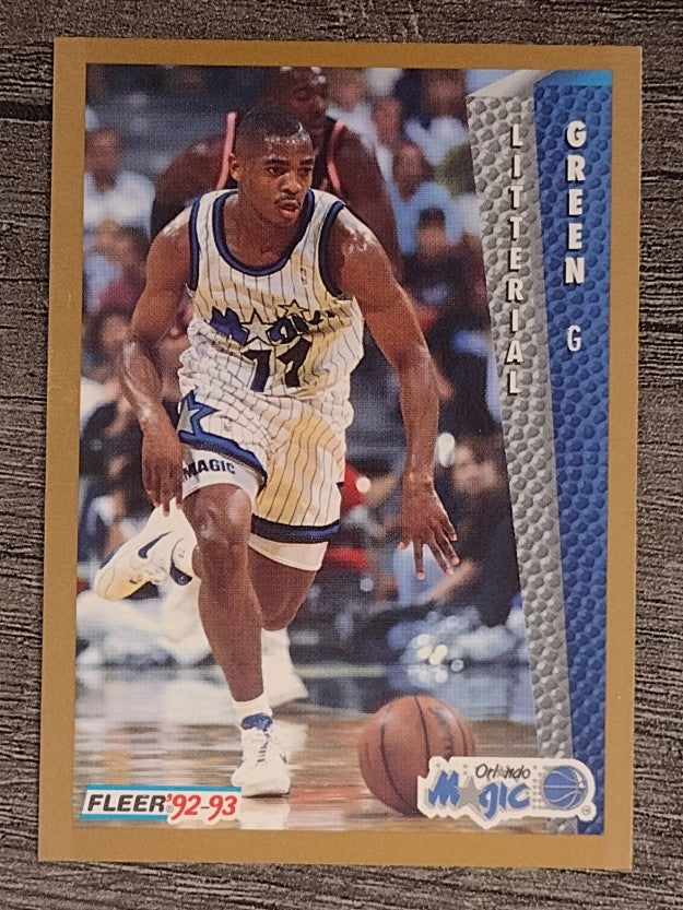 1992-93 Fleer #399 Litterial Green RC