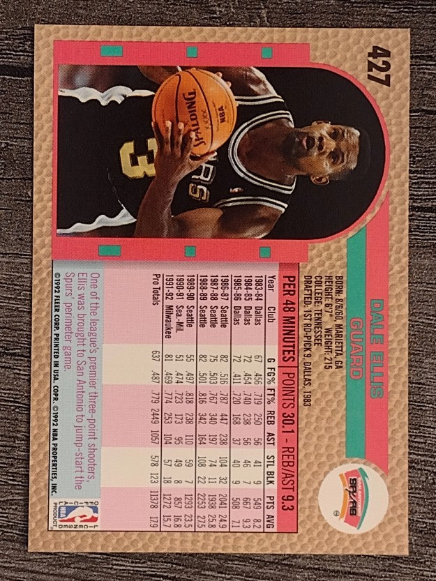 1992-93 Fleer #427 Dale Ellis