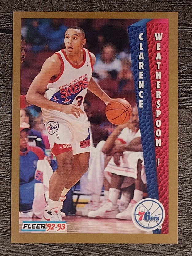 1992-93 Fleer #409 Clarence Weatherspoon RC