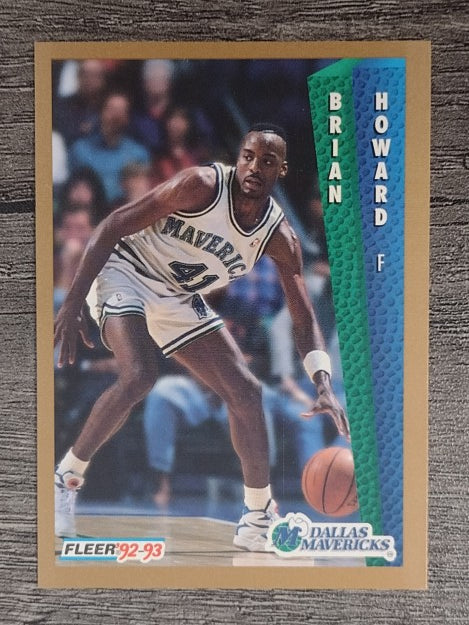 1992-93 Fleer #323 Brian Howard RC