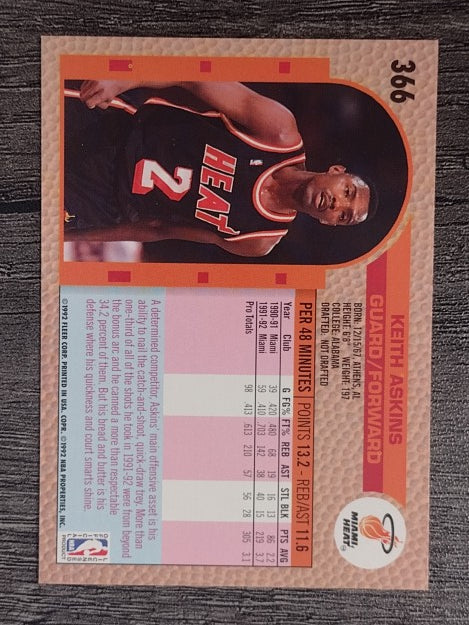 1992-93 Fleer #366 Keith Askins