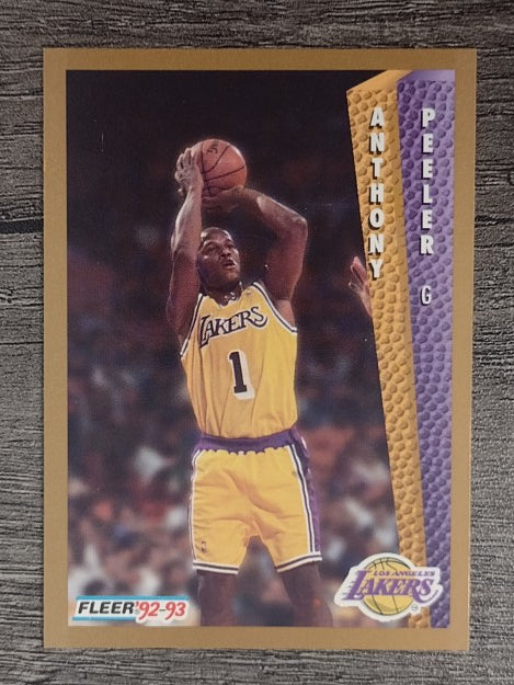 1992-93 Fleer #364 Anthony Peeler RC