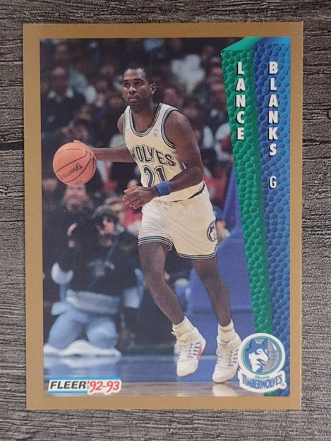 1992-93 Fleer #378 Lance Blanks