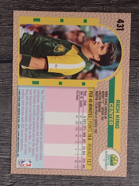 1992-93 Fleer #431 Rich King