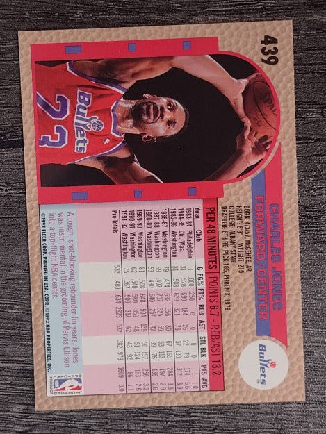 1992-93 Fleer #439 Charles Jones
