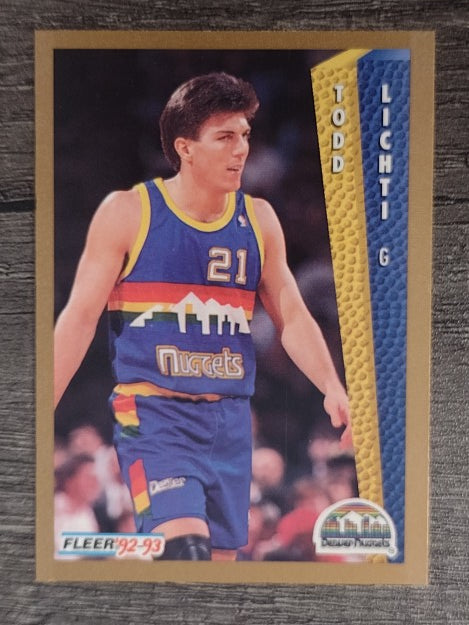 1992-93 Fleer #330 Todd Lichti