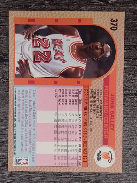 1992-93 Fleer #370 John Salley