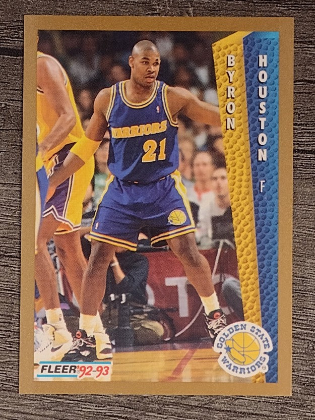 1992-93 Fleer #340 Byron Houston RC