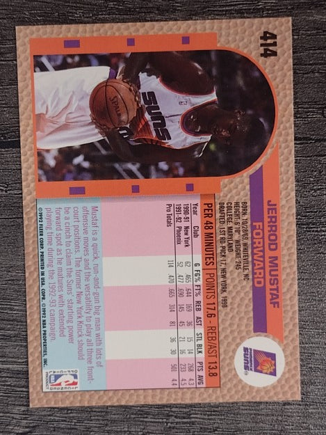 1992-93 Fleer #414 Jerrod Mustaf