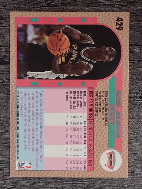 1992-93 Fleer #429 Avery Johnson