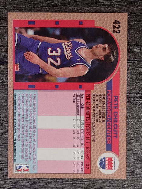 1992-93 Fleer #422 Pete Chilcutt