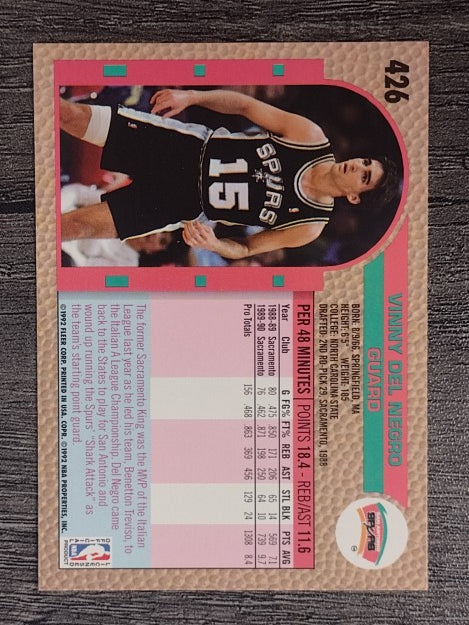 1992-93 Fleer #426 Vinny Del Negro