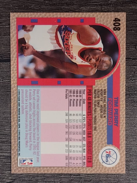 1992-93 Fleer #408 Tim Perry
