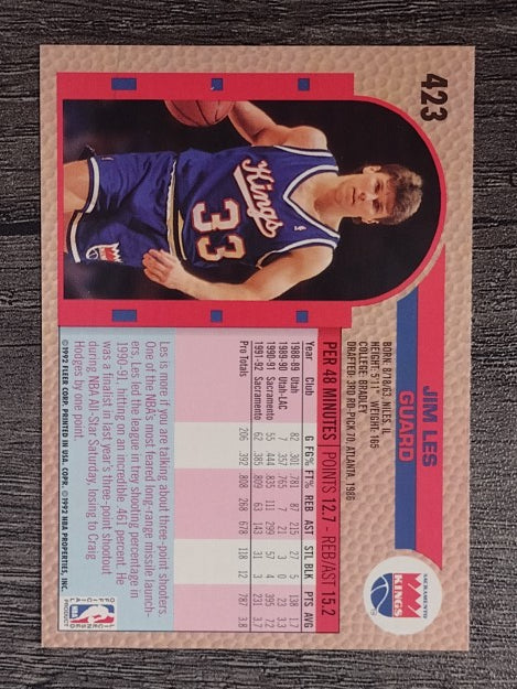 1992-93 Fleer #423 Jim Les