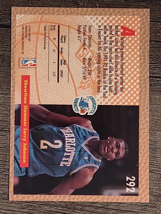 1992-93 Fleer #292 Larry Johnson SD