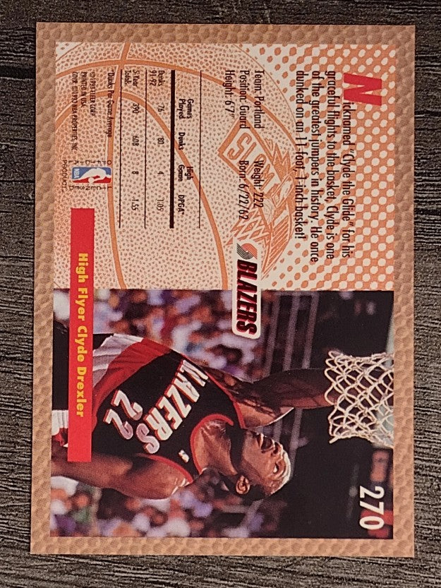 1992-93 Fleer #270 Clyde Drexler SD
